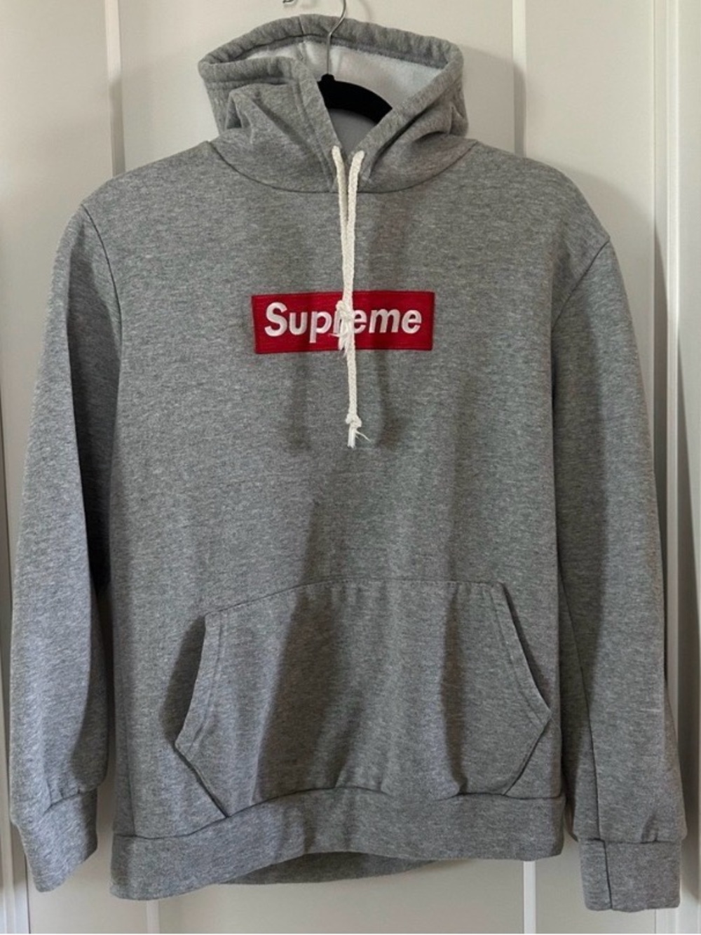 Lot of 2 Supreme Hoodies with Red Box Logo, both size S but fit like a M.